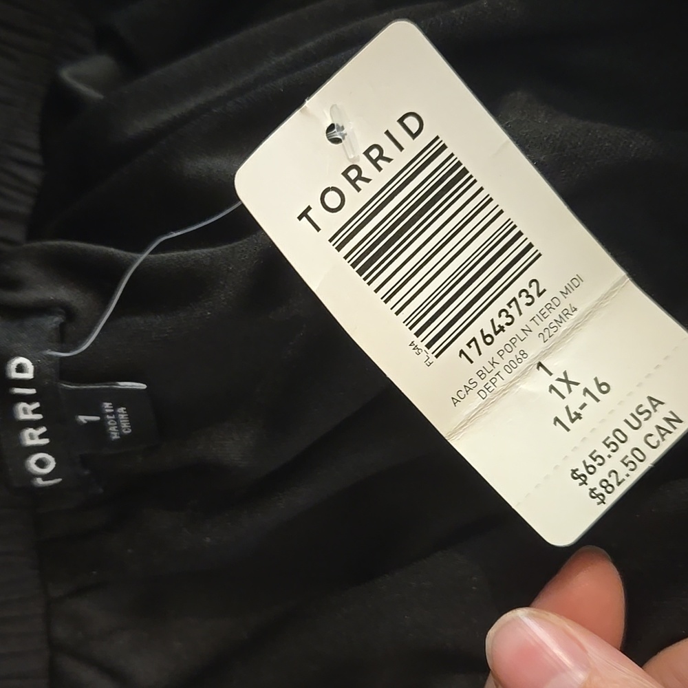 Torrid 1 14-16 New Midi Skirt - Picture 3 of 8